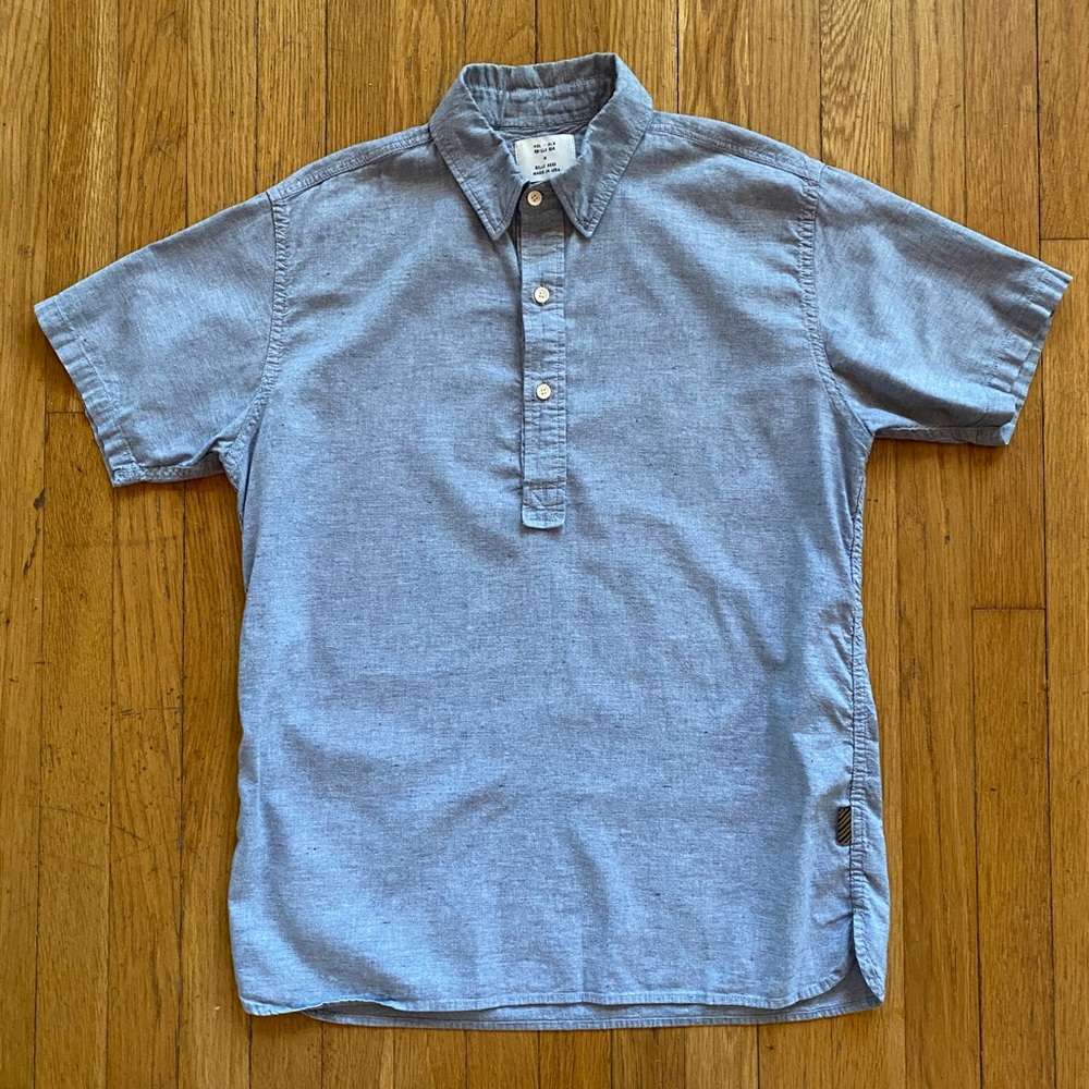 Billy Reid chambray popover